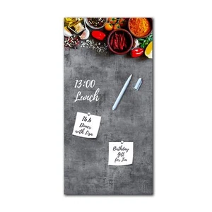 Memoboard Grey Spices L 30 x 60 cm - Magnettafel aus Glas - Küche Esszimmer - Bild 1 von 5