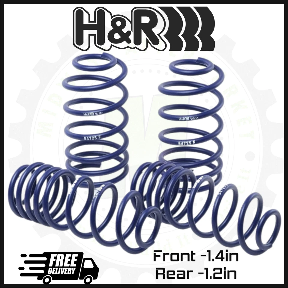 H&R Front and Rear Sport Lowering Springs | Fits 1981-1991 Mercedes Benz SEC - Image 1 of 2