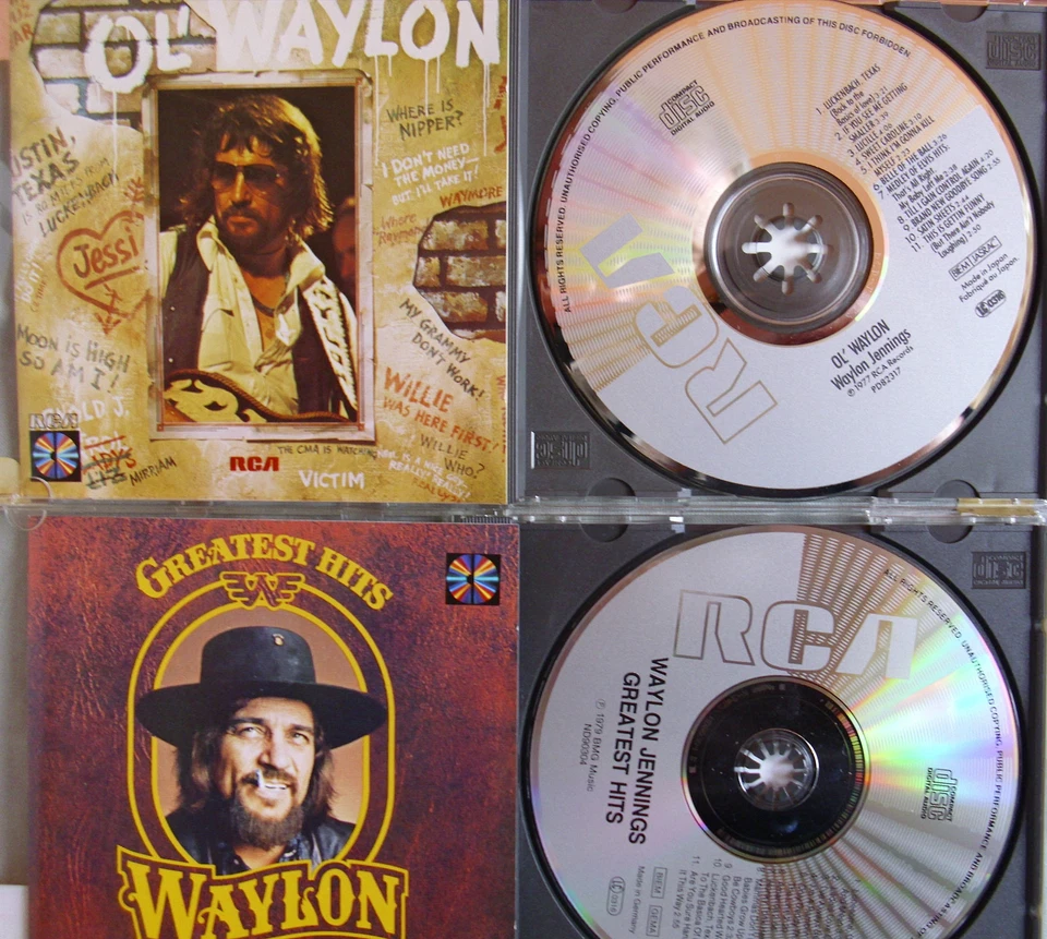 Waylon Jennings- Ol´ Waylon (Japan)/ Greatest Hits (Germany)- 2 CDs - Bild 1 von 1