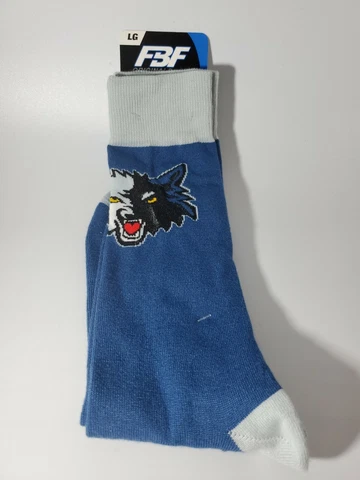 NBA Basketball Minnesota Timberwolves Crew Dress Socks Men Large 10-13 New Cover