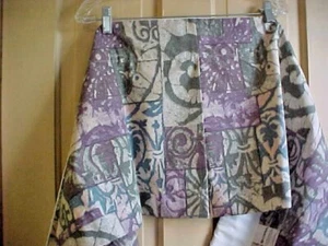 Volant Panel gedeckte Farben 51" lang 15" oben & unten 3" Volant Rutentasche  - Bild 1 von 4