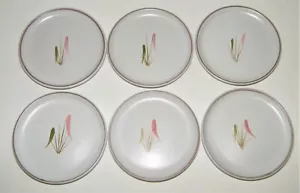Set 6 A College BOURNE DENBY STONEWARE "Spring" BUTTERSTREICHELN ~ kleine Teller ~ England - Bild 1 von 6