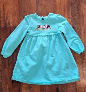 J. Khaki Size 5 Girls Cartoon Cow Theme Dress Clean & pet/smoke free home - Picture 1 of 5