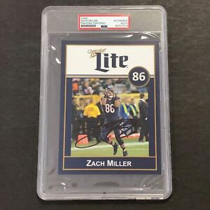 Zach Miller Signed Photo Slabbed PSA/DNA Chicago Bears Autographed Encapsulated