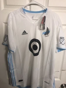 Adidas Minnesota United FC Jersey White NWT S MLS SOCCER Loons - Picture 1 of 6