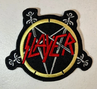 HANDMADE Slayer Music Band Punk Rock Metal Pop Name Logo Embroidered Iron On Patch 3.86"