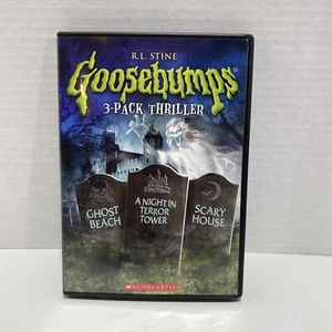 Goosebumps: Ghost Beach / A Night In Terror Tower / Scary House (3-Pack Thriller - Foto 1 di 2