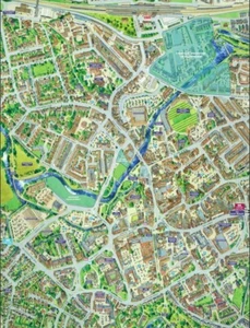 Cityscapes Calle Mapa Del Taunton 400 Piezas Puzle Rompecabezas 470mm x 320mm - Imagen 1 de 2
