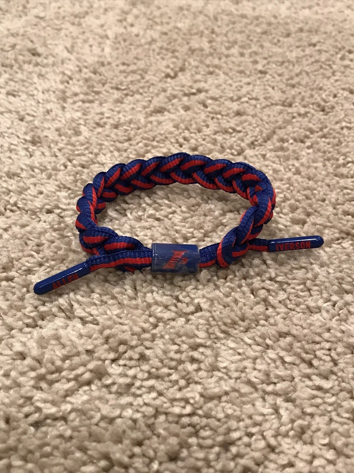 Pulsera con cordones ajustables Allen Iverson Philadelphia 76ers #3 NBA Foto 1 de 1