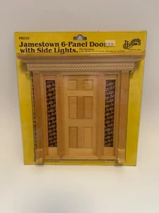Jamestown Door 6010 w/ side lights dollhouse miniature 1pc 1/12 scale Houseworks - Picture 1 of 1