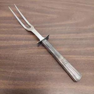 Vintage silver plate And Stainless Steel meat carving Fork Ornate - Picture 1 of 9