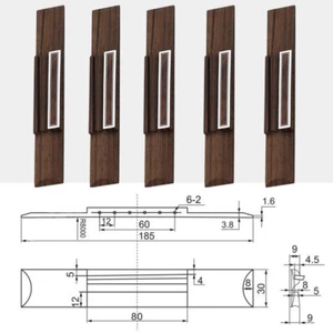 VENDEDOR DE EE. UU. 5 piezas 39" Guitarra Clásica Puente Palo de Rosa Tuerca de Silla Luthier 6 Cuerdas - Imagen 1 de 7