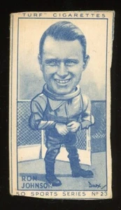 1949 Carreras Turf Zigaretten Sport Serie Autorennen #23 Ron Johnson GD - Bild 1 von 2