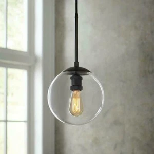 9 in. 1-Light Aged Bronze Globe Pendant by Home Decorators Collection - Picture 1 of 4