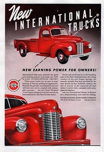 Camión pickup International K 1941 anuncio original impreso en color - Imagen 1 de 1
