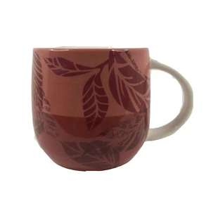 2011 Hand Painted Starbucks Coffee Tea Mug Hibiscus Purple Pink 12 Oz EUC - Picture 1 of 6