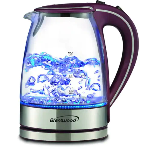 Kettle Electric Cordless Tea 1.7 Liter Stainless Steel Water Glass Hot Boiler - Image 1 of 1