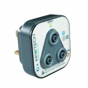 Adaptador de prueba de enchufe de red de anillo Kewtech Kewcheck R2 se adapta a Fluke y Megger Reino Unido - Imagen 1 de 3