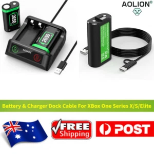 Rechargeable Battery Pack For XBox One X/S Series Controller Cable Charger Dock - Picture 1 of 20