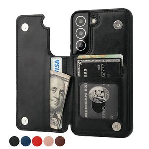Funda de cuero a prueba de golpes con tarjetero FE para móvil Samsung A54 A34 S23 S22 S21 - Imagen 1 de 38