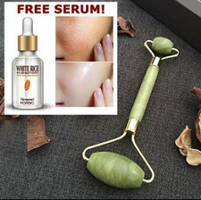 Authentic Jade Roller  Free Collagen Serum