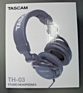 Tascam TH-03 Studio Headphones, Lightweight, Padded, Closed Back Headphones - Picture 1 of 7