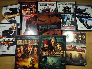 DVD Trilogy Lot Mission Impossible The Transporter Pirates Of The Caribbean Etc - Picture 1 of 2