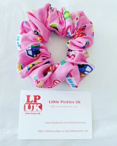 Accessoires, Haar Scrunchies, Handarbeit, Spaß, Fahrzeuge auf rosa - Bild 1 von 1