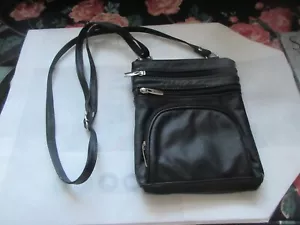 Bolso de hombro de cuero real Bolso de mano Cartera Bandolera Organizador Bolsillos para teléfono inteligente - Imagen 1 de 7