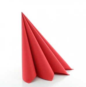 Linclass® Airlaid Red Napkin 40 x 40 cm, Pack of 50 - Picture 1 of 5