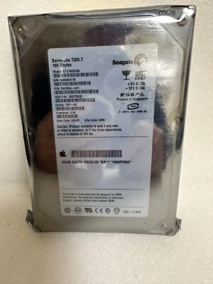 SEAGATE Barracuda 7200.7  160GB  3.5in SATA Hard Drive MAC APPLE HDD - Image 1 of 3