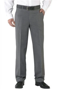 Pantalones largos Studio Coletti talla 106-110 gris hombre business lana L34 - Imagen 1 de 2