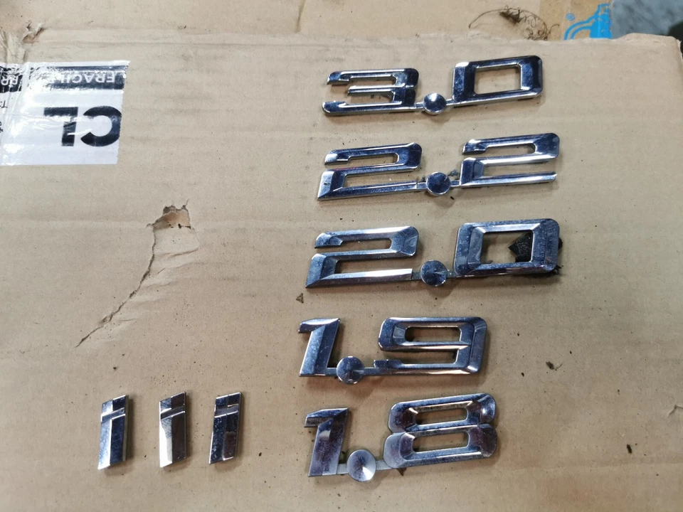 Bmw Z3 Chrome Engine Size Badge 3.0 2.2  2.0 1.9 1.8 I Priced Per Badge - Image 1 of 1