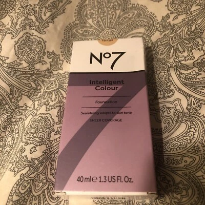 No7 INTELLIGENT COLOUR - FAIR/LIGHT - 40ml - NEW - Image 1 of 4
