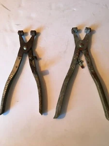 cow ear tag tool/pliers lot of 2 good shape made in usa metal for livestock - Picture 1 of 2