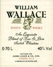 Etiquette de vin Scotch Whisky William Wallace écosse