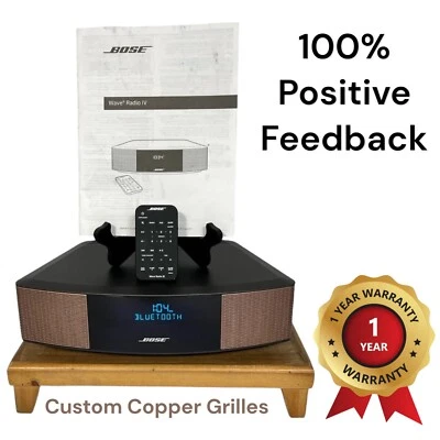 ✅ Bose Wave Radio IV, BLUETOOTH, Espresso Black, Copper Grilles, No CD, Warranty - Image 1 of 4