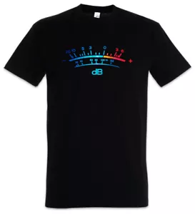 DB Meter II Decibel Music Bass Retro Radio Cassette Tape Record Vinyl T-Shirt - Picture 1 of 2