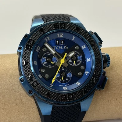 Reloj Deportivo Colección Tous XTous - Acero Inoxidable Azul con Hebilla de Correa de Goma Foto 1 de 4