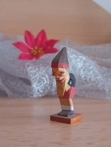 Zwerg Miniatur verm. Helbig Erzgebirge DDR Weihnachtsdeko Vintage Holz Figur alt - Bild 1 von 8