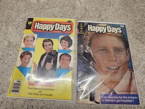 Happy Days Comic Book Lot Of 2 Issue #1 &6 Whitman/Gold Key 1978 - Picture 1 of 6