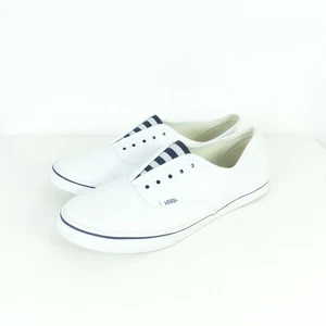 VANS Sneaker Slipper Low Weiß Blau Streifen Gr. US Man 8  US Woman 9.5 EUR 40,5 - Bild 1 von 4