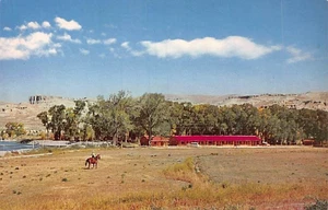 Postkarte WY: Red Rock Ranch Motel, Dubois, Wyoming, 50er Jahre - Bild 1 von 2