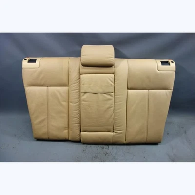 1997-2003 BMW E39 5-Series Sedan Rear Folding Seat Backrest Beige Leather OEM - Image 1 of 4