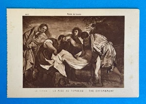 Vintage Muse Du Louvre Postcard The Entombment Of Christ Le Titien - Picture 1 of 2