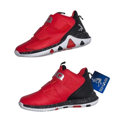 Shaq Youth Composite Wide Size 11.5 Sneakers No Tie Red Basketball Shoes. - Image 1 of 4