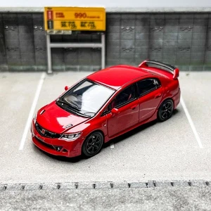 MH 1/64 Scale Honda Civic FD2 Mugen RR Red Diecast Car Model Toy Gift - Picture 1 of 7