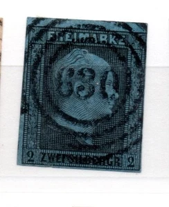 Preussen 1850 Freimarke 3 Wilhelm IV gebraucht Nr.Stempel 630 (Hirschberg) - Bild 1 von 2