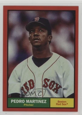2024 Archives 1961 Topps Design Variation Red Hot Foilboard /50 Pedro Martinez - Image 1 of 3