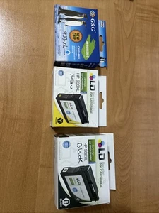 Manufactured by LD - HP Ink Cartridge HP 932XL Black And HP 933 Yellow And Cyan - Picture 1 of 2